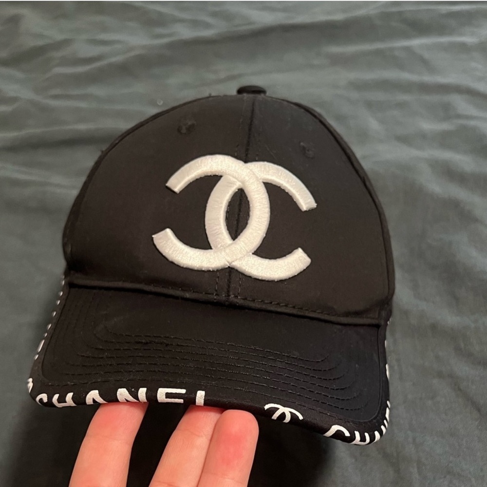 CHANEL black cap